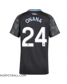 Billige Fotballdrakt Aston Villa Amadou Onana #24 Replika Bortedrakt Dame 2025-26 Kortermet